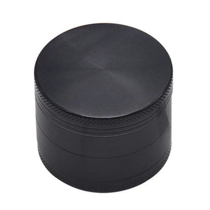 black Color 40mm Metal Herb Grinder 4-Layer Tobacco Spice Crusher