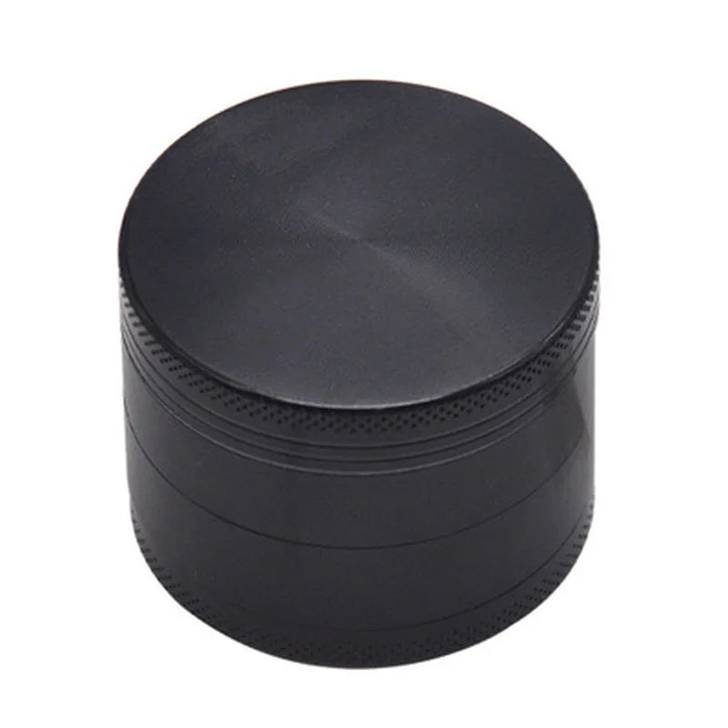 black Color 40mm Metal Herb Grinder 4-Layer Tobacco Spice Crusher