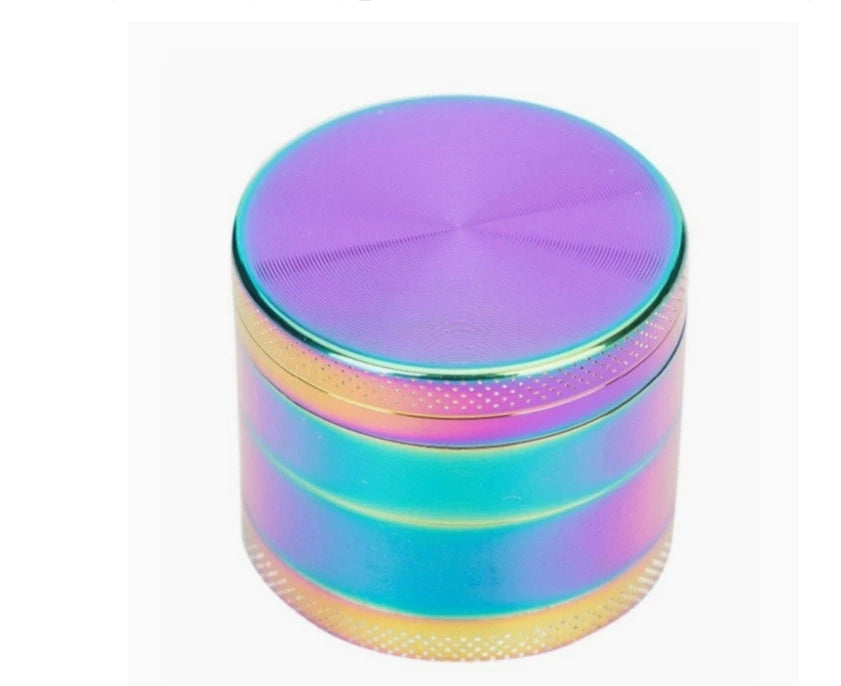 rainbow Color 40mm Metal Herb Grinder 4-Layer Tobacco Spice Crusher