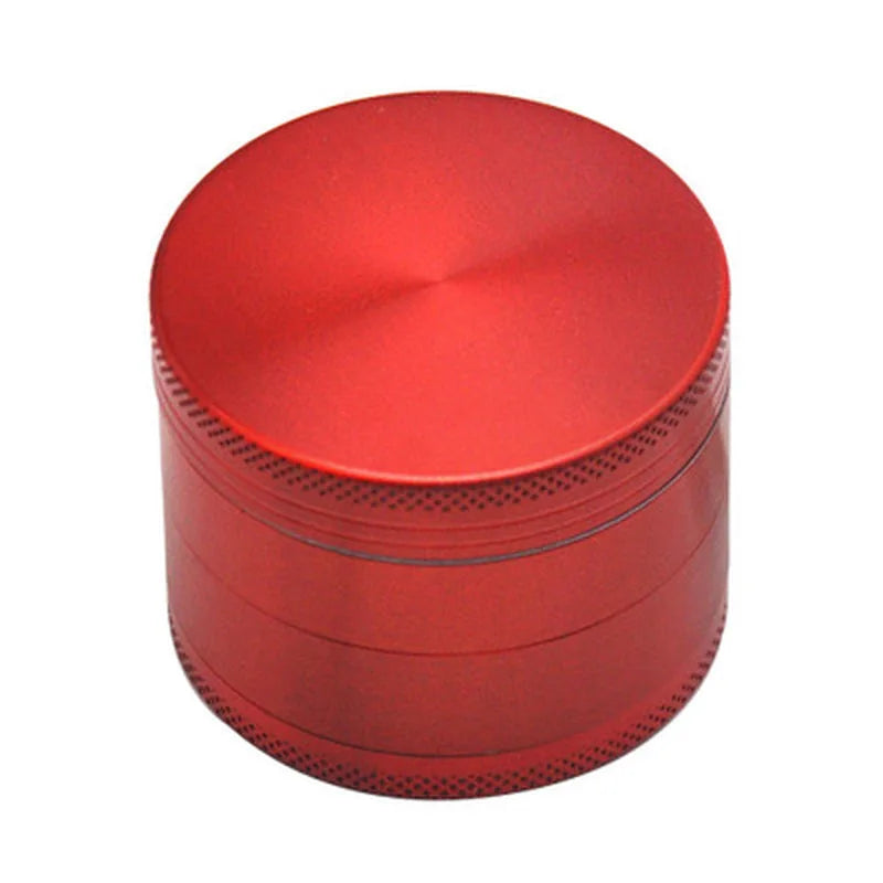 red Color 40mm Metal Herb Grinder 4-Layer Tobacco Spice Crusher