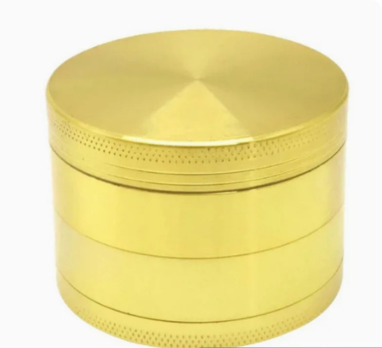 gold Color 40mm Metal Herb Grinder 4-Layer Tobacco Spice Crusher