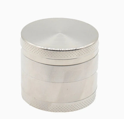 silver Color 40mm Metal Herb Grinder 4-Layer Tobacco Spice Crusher