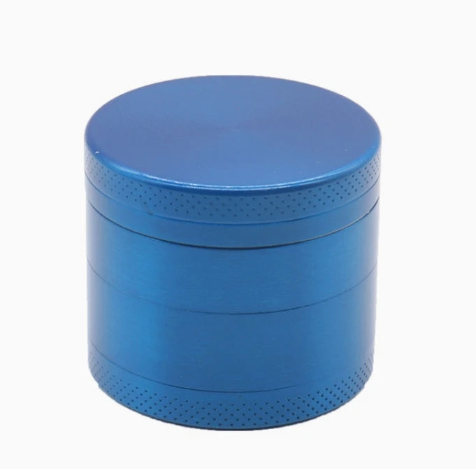 blue Color 40mm Metal Herb Grinder 4-Layer Tobacco Spice Crusher