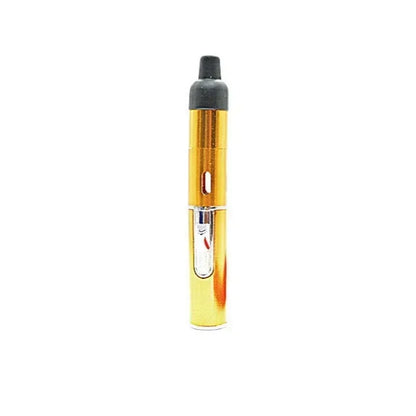 Gold Color Metal Torch Lighter Pen With Blue Flame